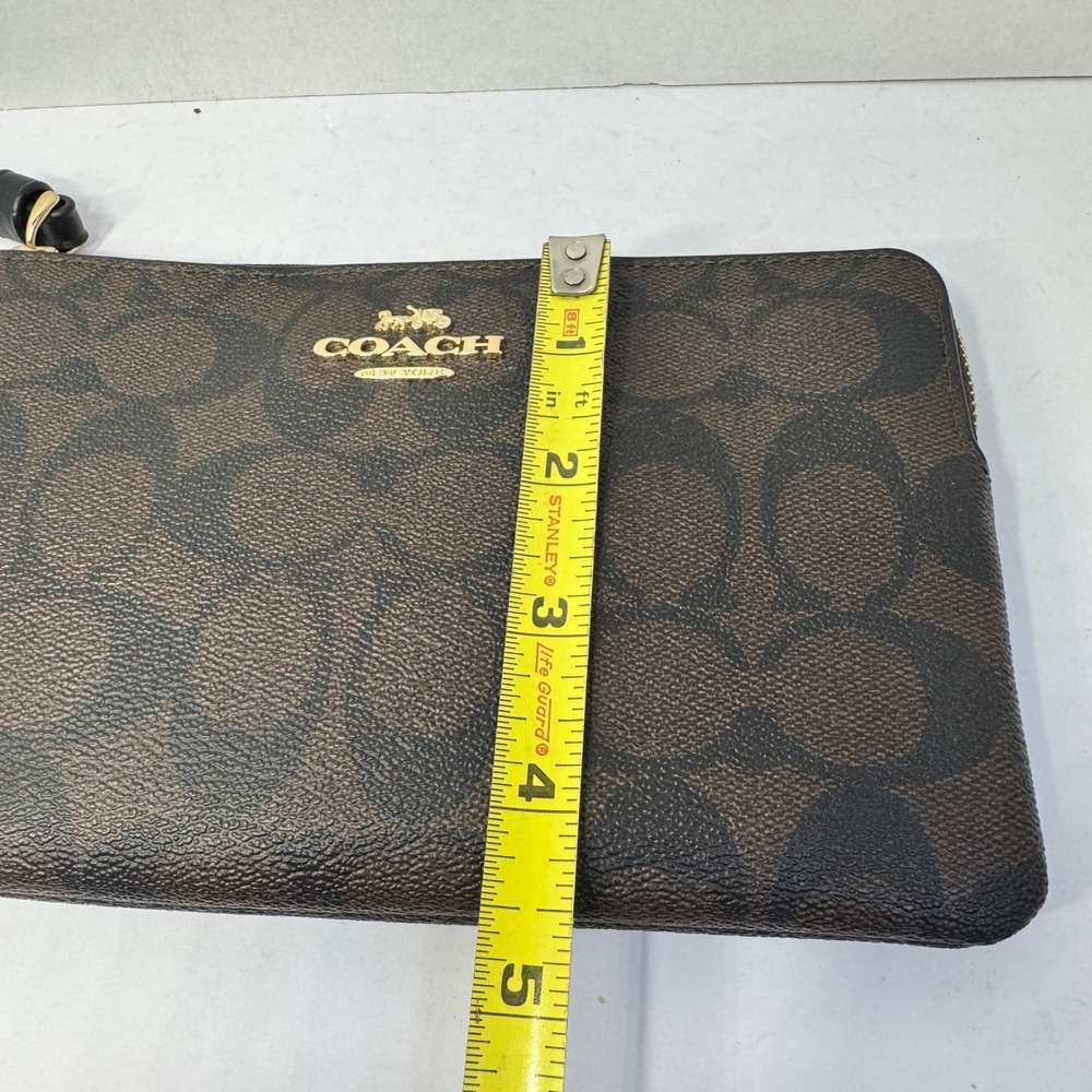Coach Signature Canvas Brown Wristlet Pouch Wallet Clutch #G2491-CS438 July 2012 - Picture 6 of 8